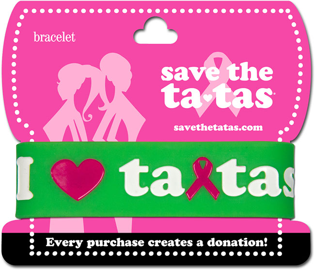I Love Ta-Tas Bracelet - Green