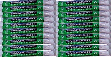 Pack of 20 Green Snap-On Cyalume Light Sticks for Power Outages, lightsticks,...