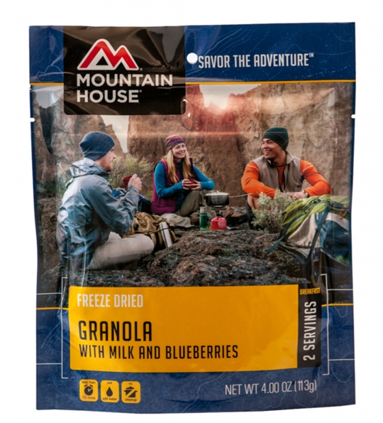 Granola with Milk & Blueberries - Case (6 Pouches)