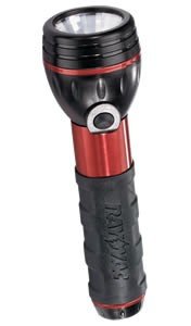 Rayovac 2AA-BRB 2AA Red & Black Rubber and Aluminum Flashlight with Heavy Dut...