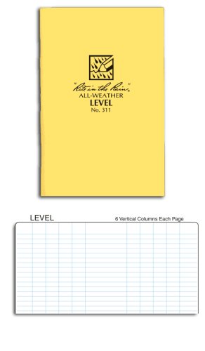 Rite in the Rain Stapled Notebooks Level Page Pattern #311 (1 Dozen)