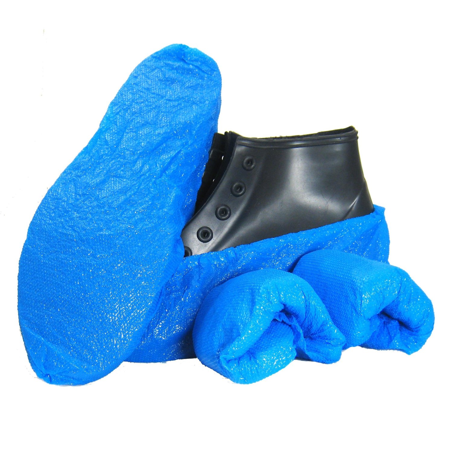 Blue Plastic Shoe Covers Disposable Ct Blue Plastic Shoe Covers Disposable Ct